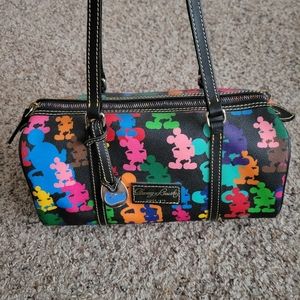 Dooney and Bourke vintage rainbow Disney wonder barrel bag